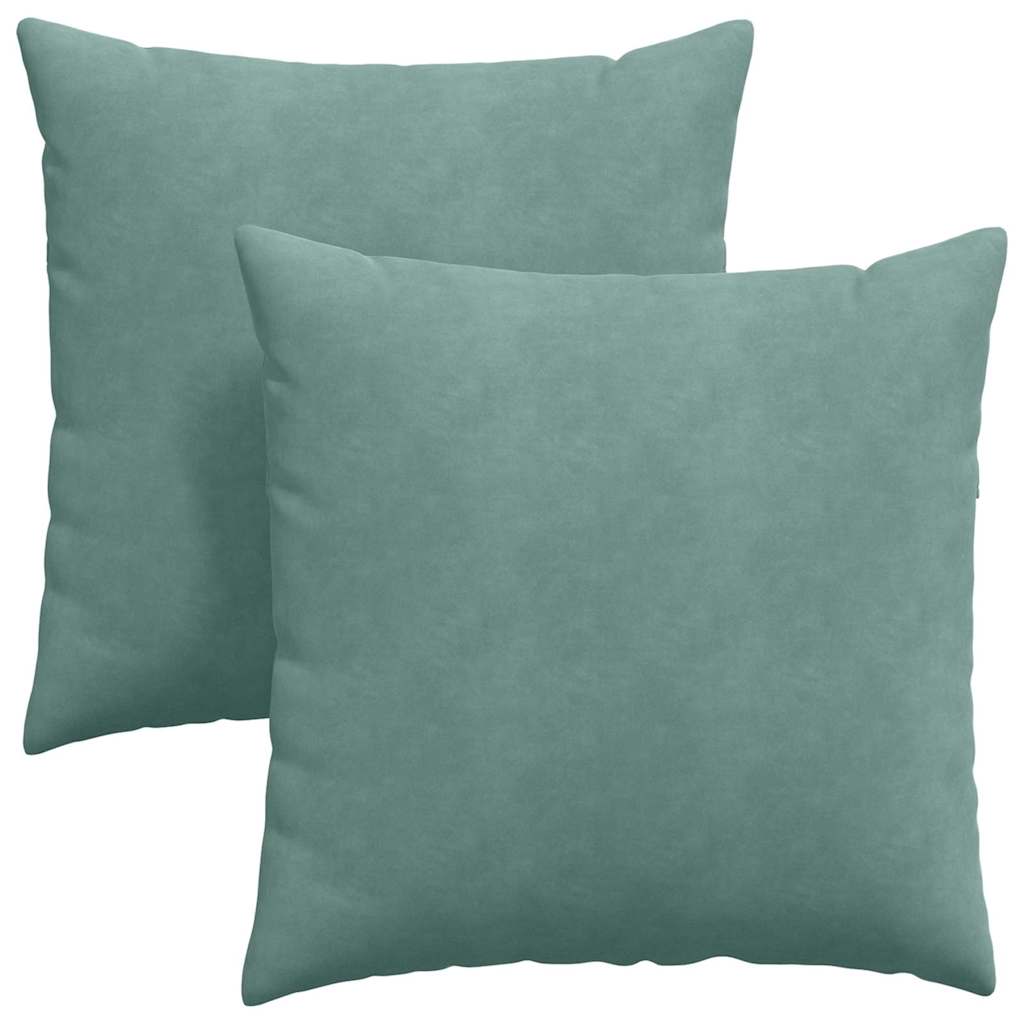 Sofakissen 2 pcs Meergrün 60 x 60 cm Cordstoff
