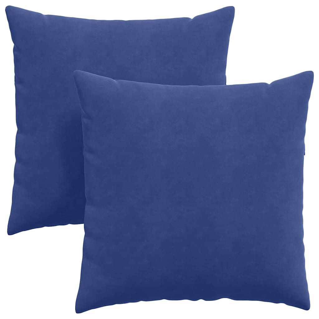 Sofakissen 2 pcs Polizeiblau 60 x 60 cm Cordstoff