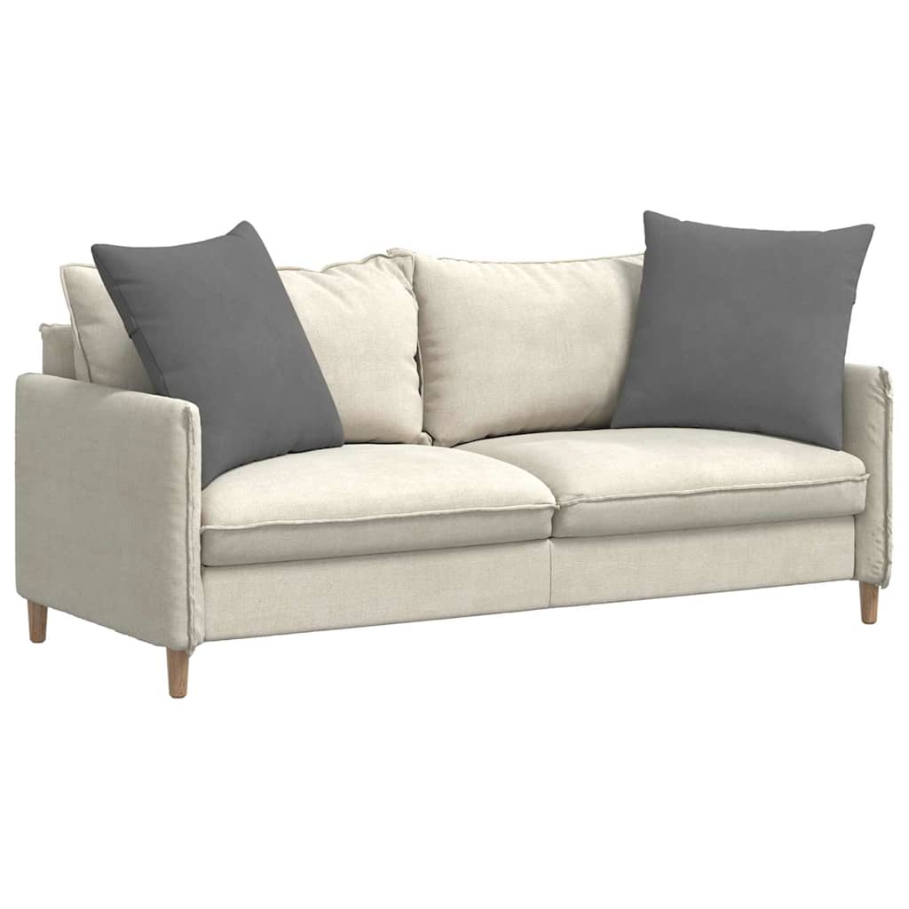 Sofakissen 2 Stk. Stoff Dunkelgrau 60 x 60 cm
