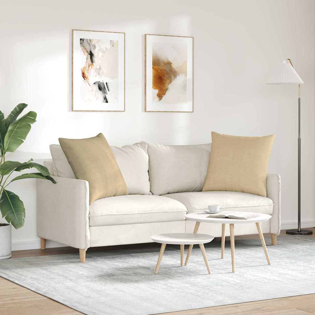 Sofakissen 2 pcs Grau-Grün 60 x 60 cm Cordstoff