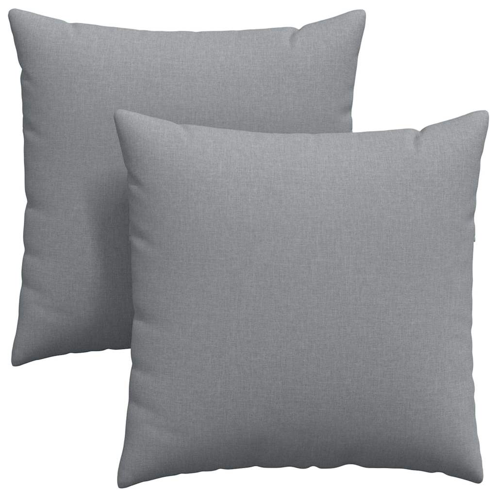Sofakissen 2 stk. Stoff Hellgrau 80 x 80 cm