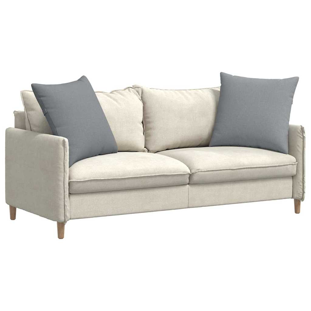 Sofakissen 2 stk. Stoff Hellgrau 80 x 80 cm