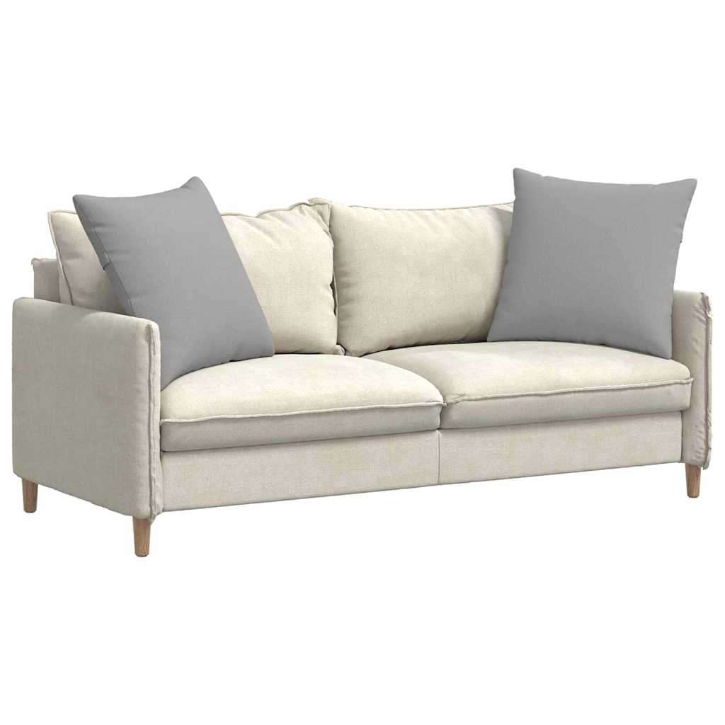 Sofakissen 2 stk. Stoff Wolkengrau 80 x 80 cm