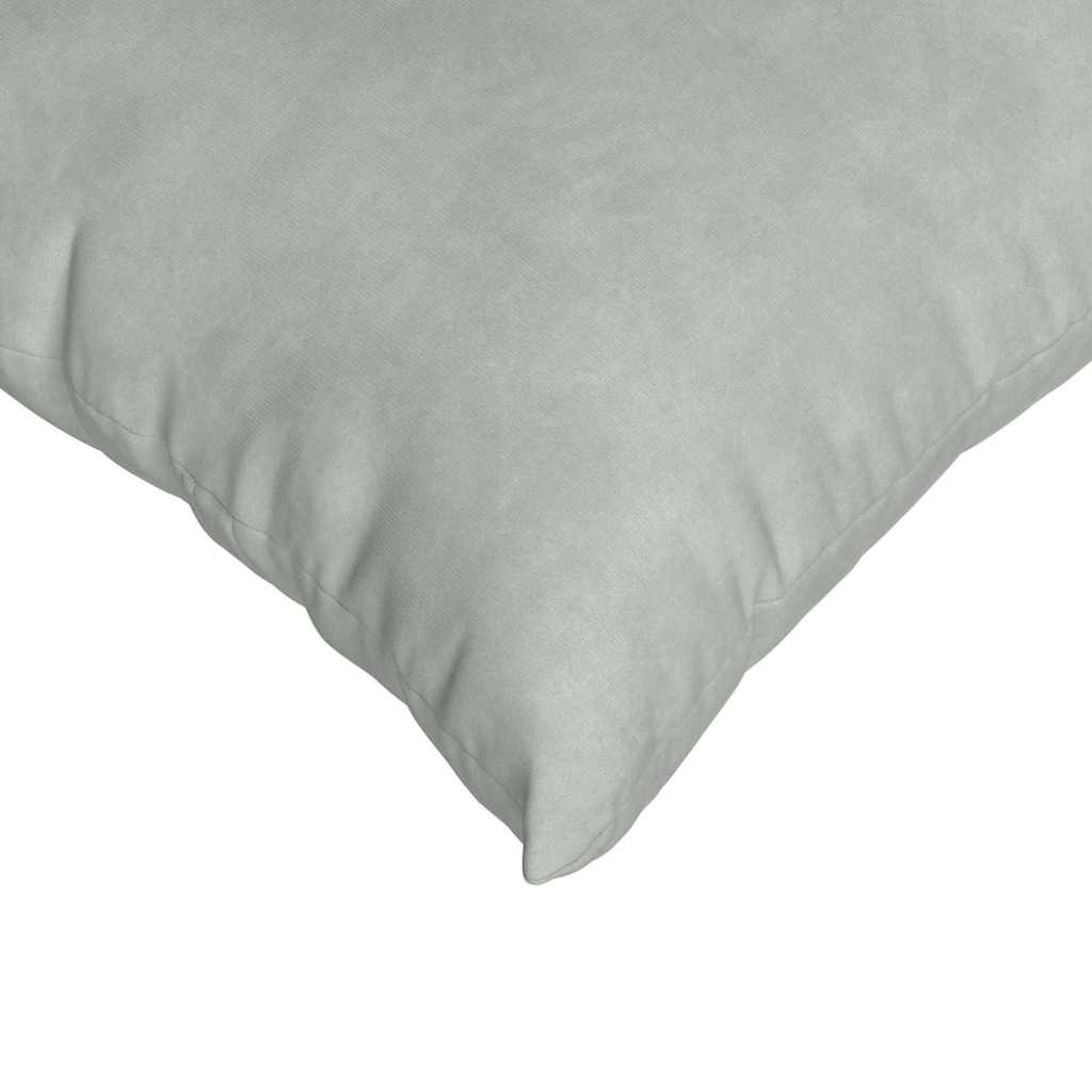 Sofakissen 2 pcs Hellgrau 80 x 80 cm Cordstoff