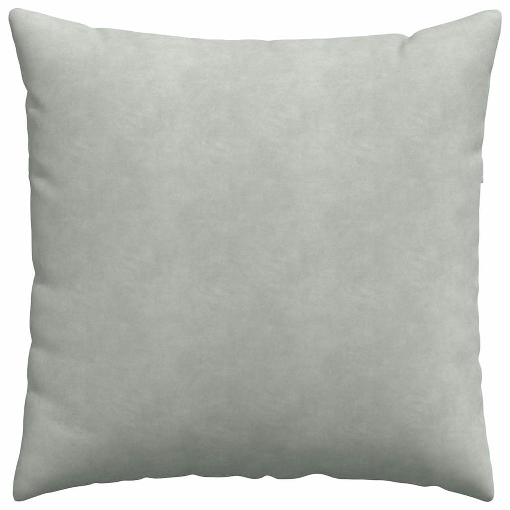 Sofakissen 2 pcs Hellgrau 80 x 80 cm Cordstoff