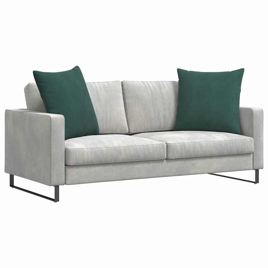 Sofakissen 2 pcs Dunkelgrün 80 x 80 cm Cordstoff