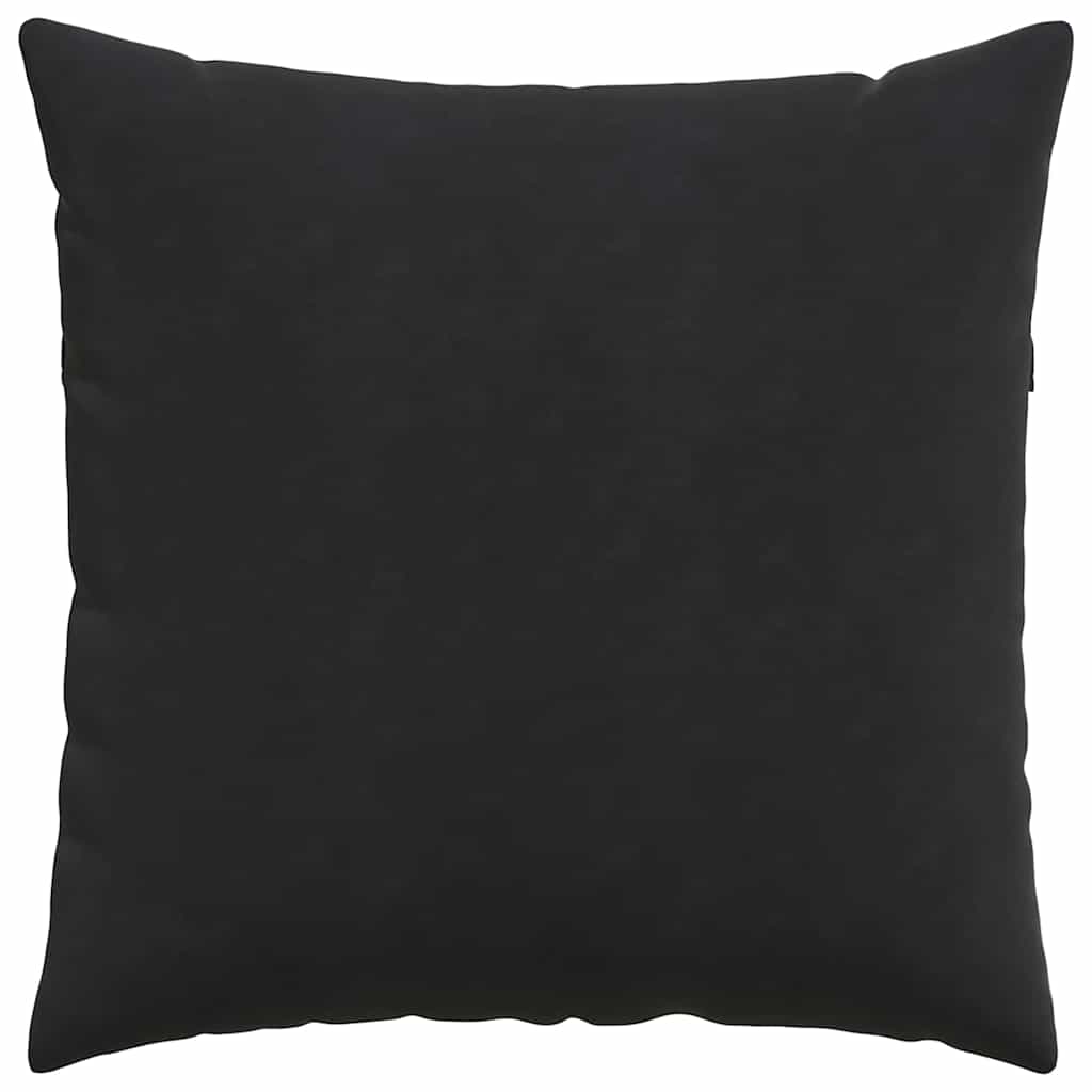 Sofakissen 2 pcs Schwarz 80 x 80 cm Cordstoff