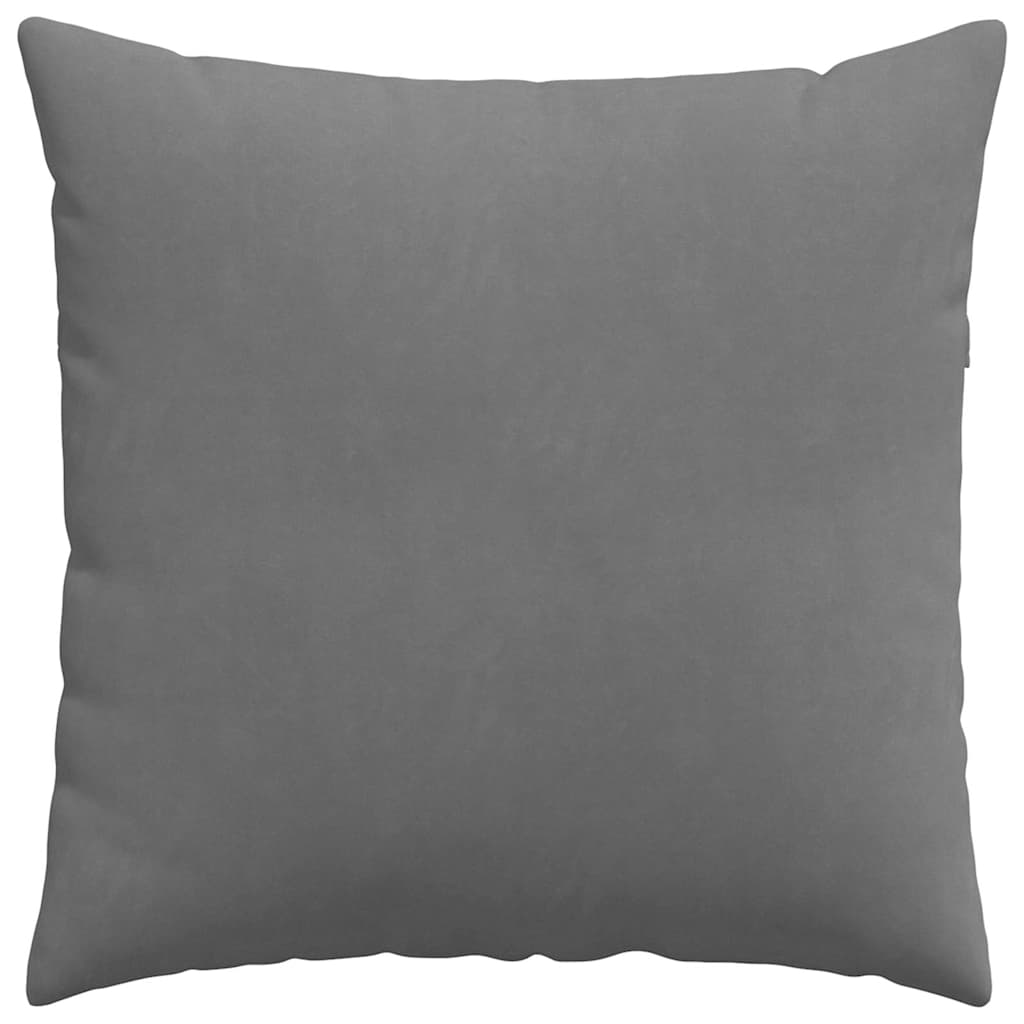 Sofakissen 2 Stk. Stoff Dunkelgrau 80 x 80 cm