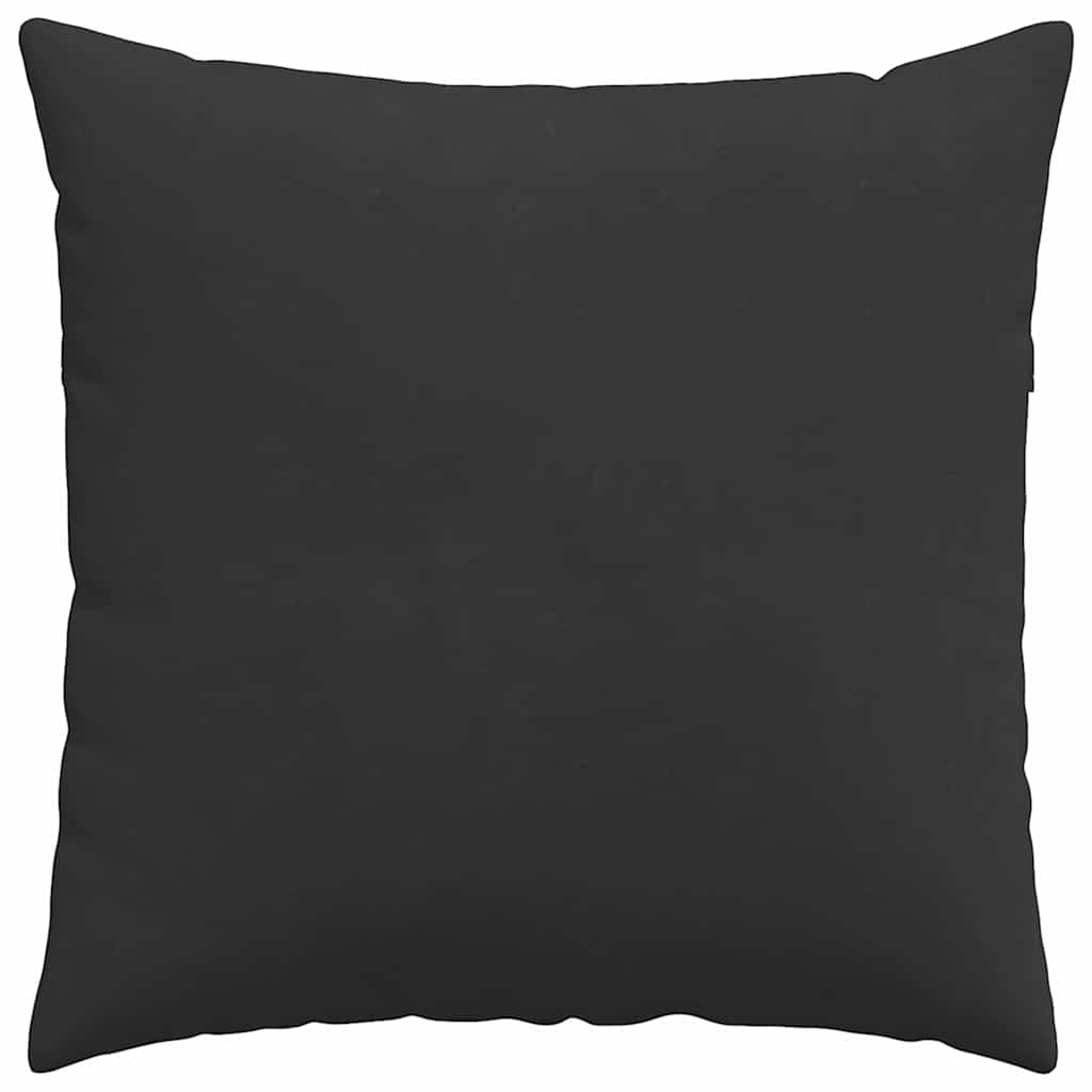 Sofakissen 2 Stk. Stoff Schwarz 80 x 80 cm