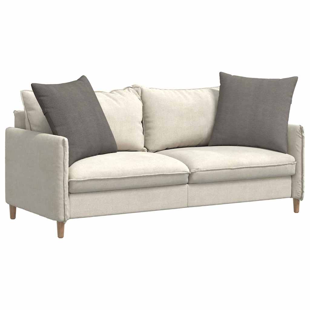 Sofakissen 2 pcs Hellgrau 80 x 80 cm Cordstoff