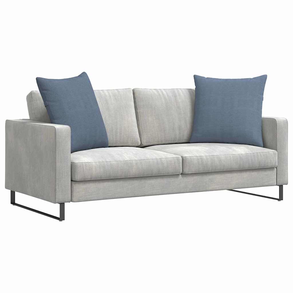 Sofakissen 2 pcs Blau 80 x 80 cm Cordstoff