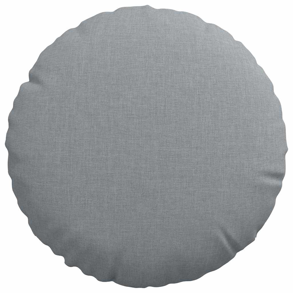 Sitzkissen 2 stk. Stoff Hellgrau Ø30 x 13 cm