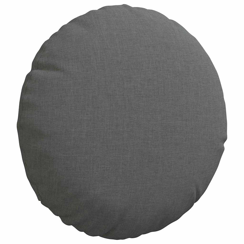 Sitzkissen 2 stk. Stoff Dunkelgrau Ø30 x 13 cm
