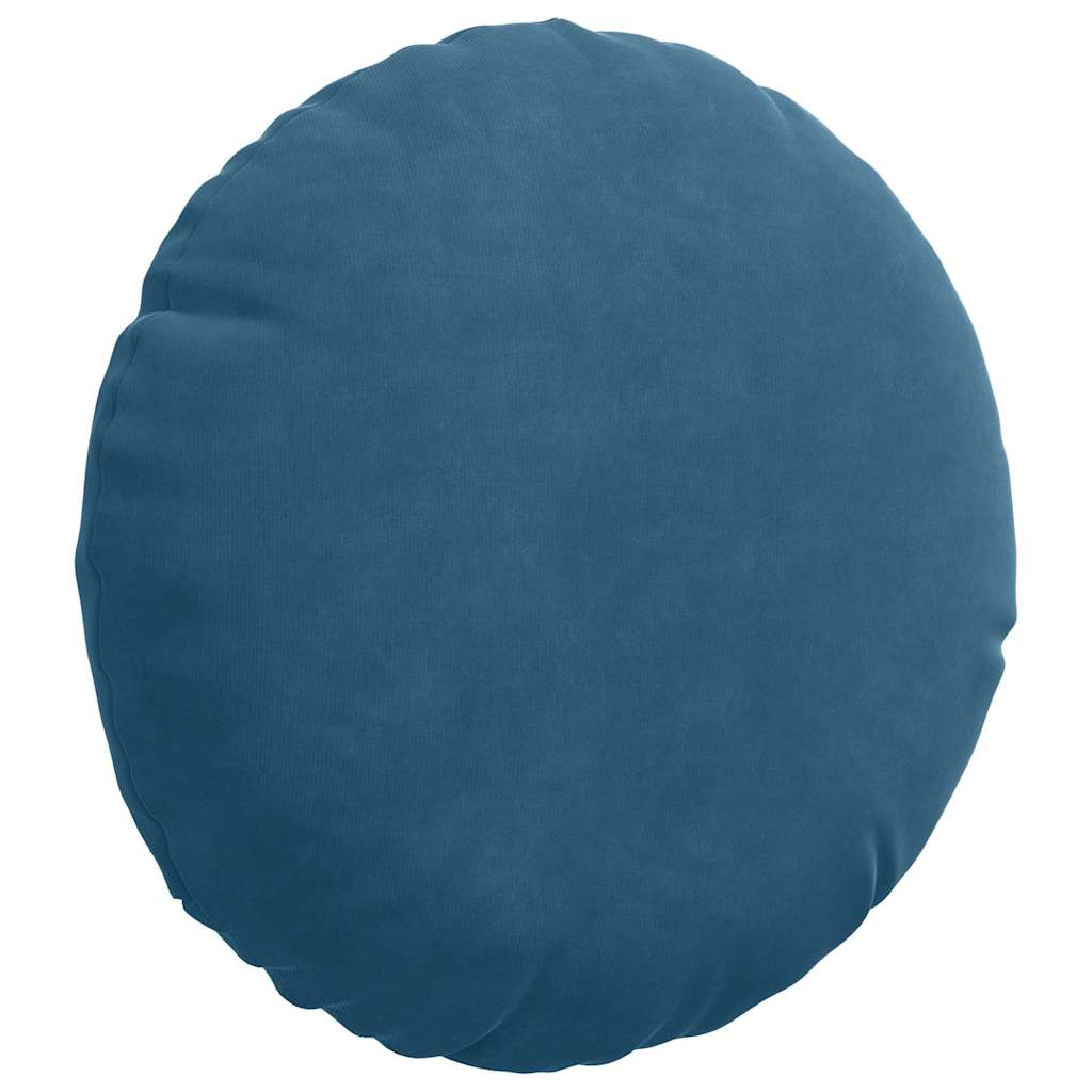 Sitzkissen 2 stk. Samt Blau Ø30 x 13 cm