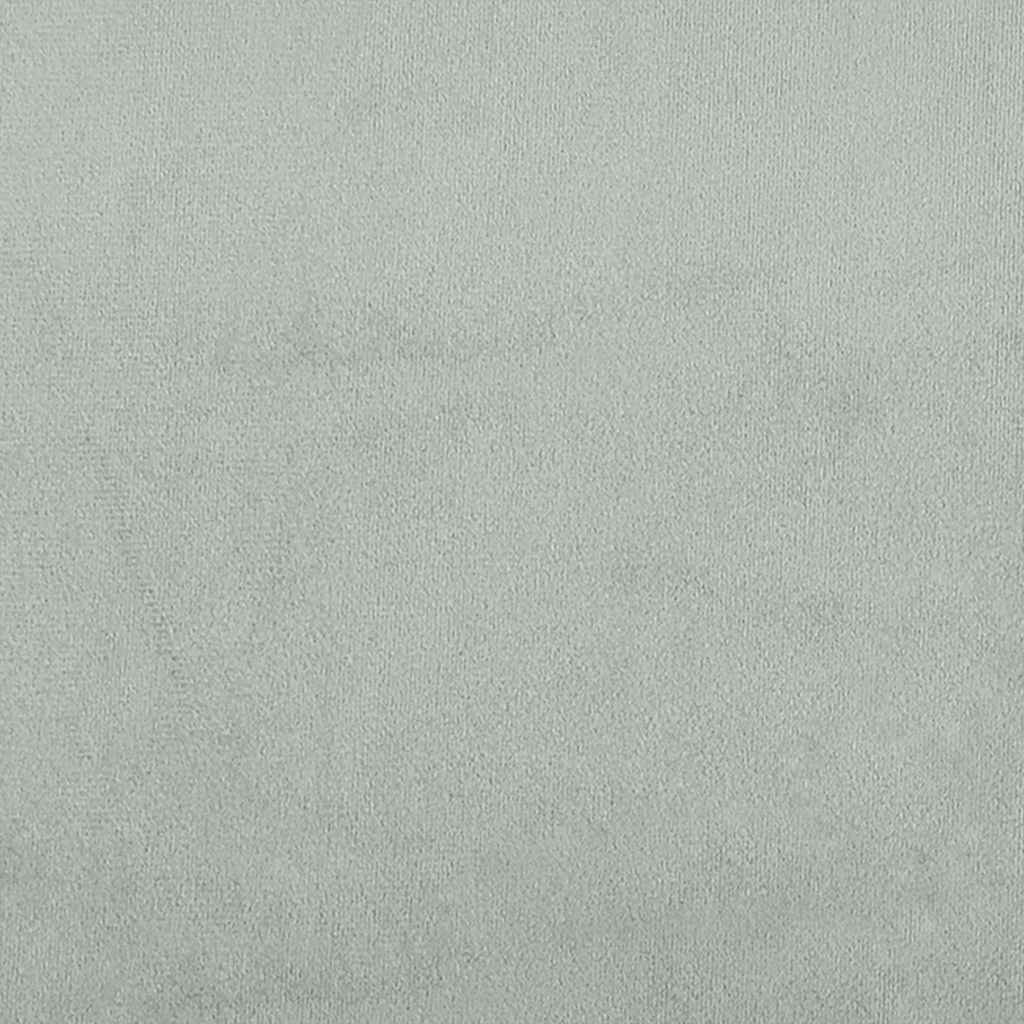 Sitzkissen 2 stk. Samt Hellgrau Ø30 x 13 cm
