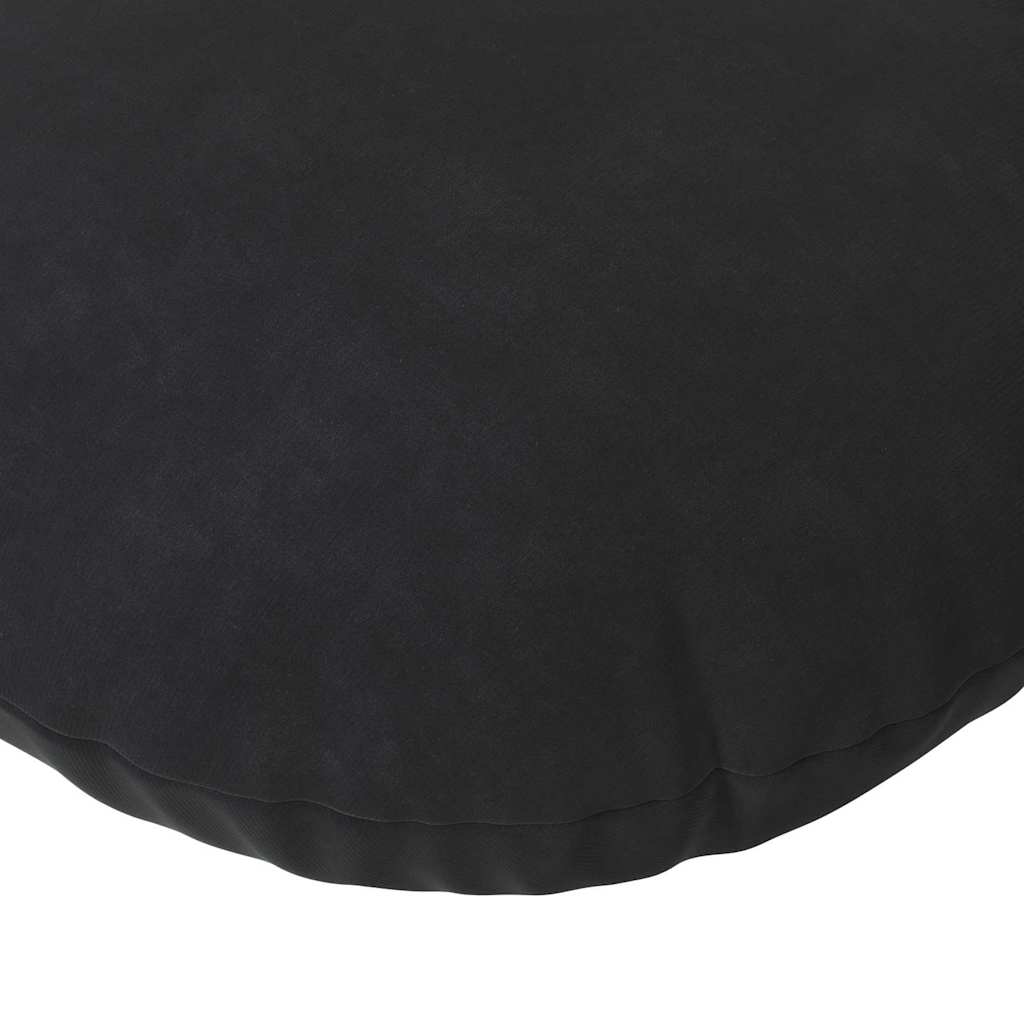 Sitzkissen 2 stk. Samt Schwarz Ø30 x 13 cm