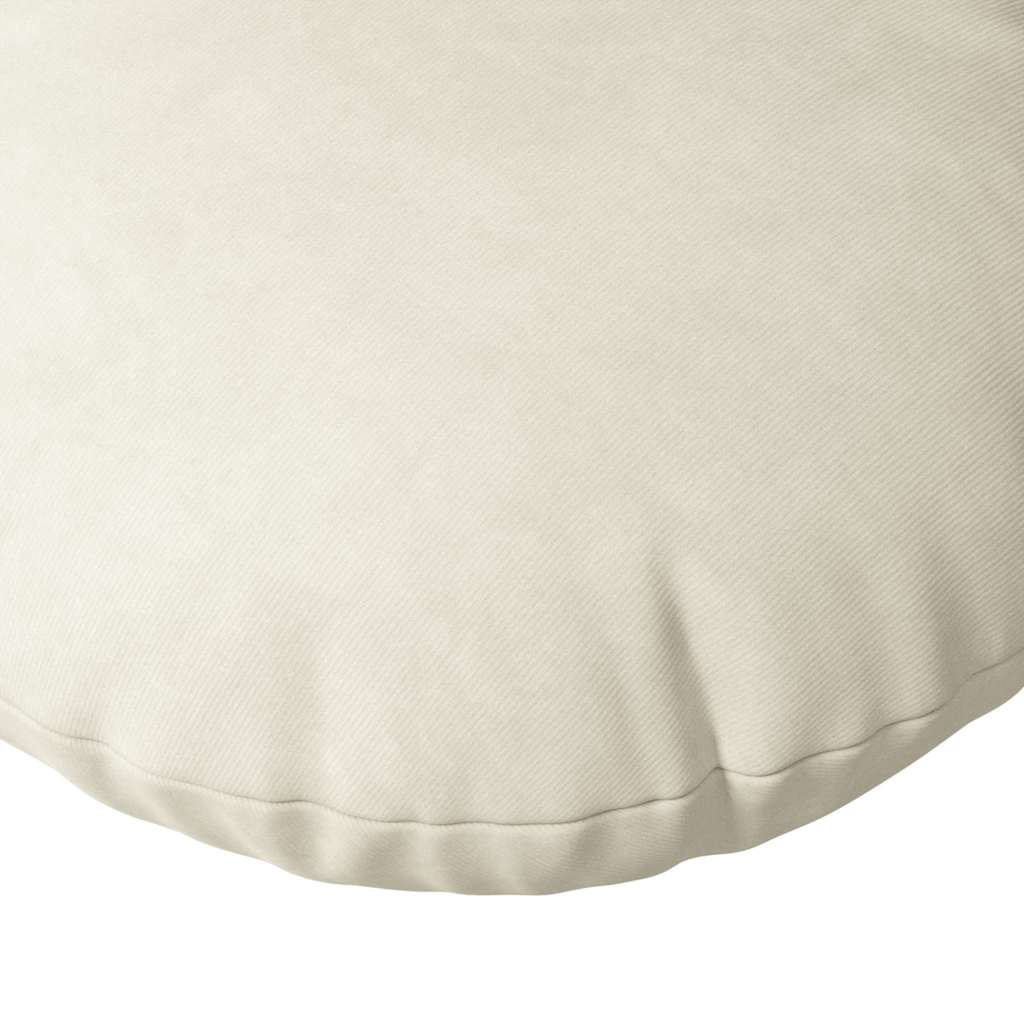 Sitzkissen 2 stk. Samt Creme Ø30 x 13 cm