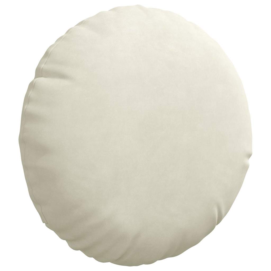 Sitzkissen 2 stk. Samt Creme Ø30 x 13 cm