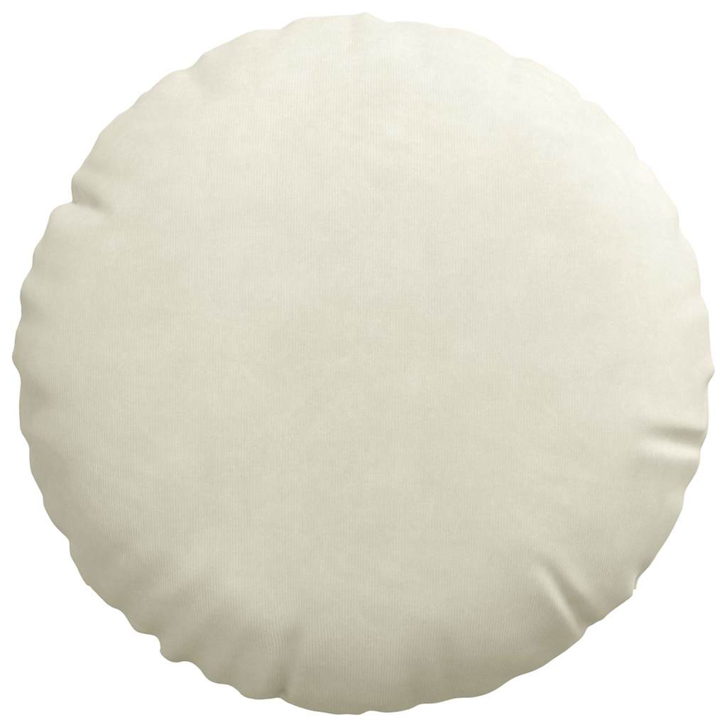 Sitzkissen 2 stk. Samt Creme Ø30 x 13 cm