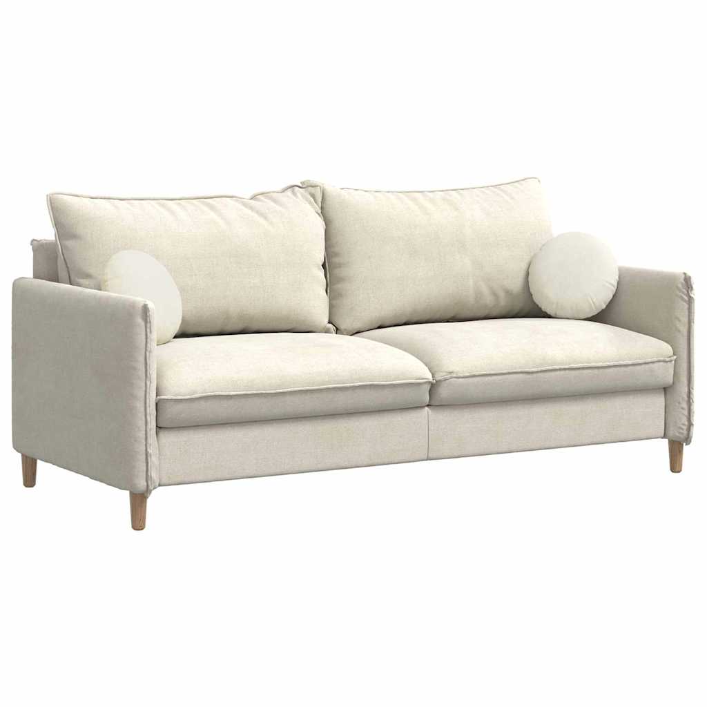 Sitzkissen 2 stk. Samt Creme Ø30 x 13 cm