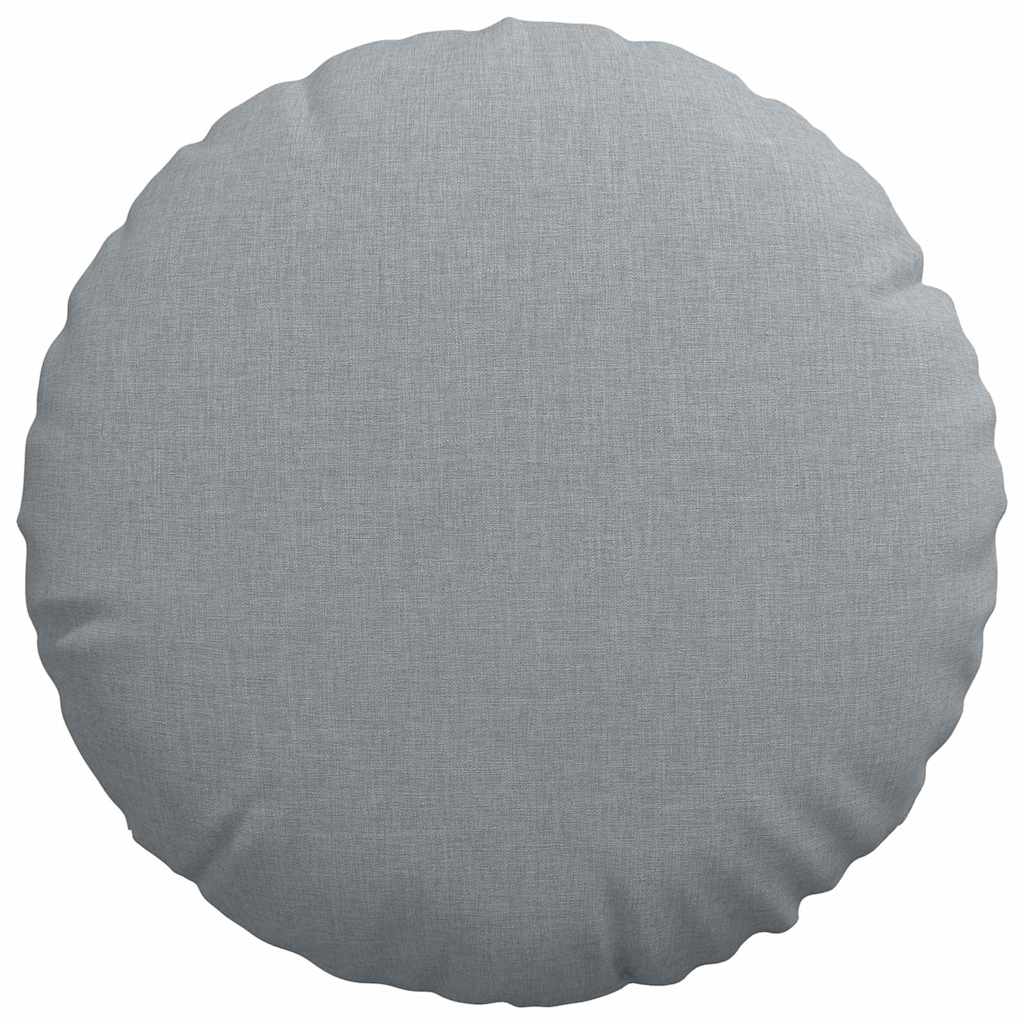 Sitzkissen 2 stk. Stoff Hellgrau Ø40 x 13 cm