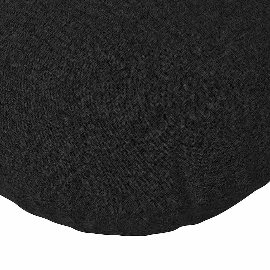 Sitzkissen 2 stk. Stoff Schwarz Ø40 x 13 cm