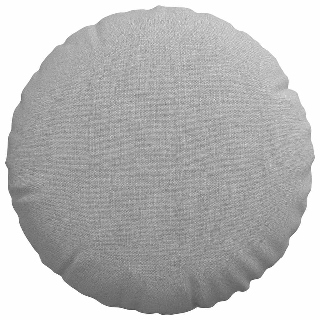 Sitzkissen 2 stk. Stoff Wolkengrau Ø40 x 13 cm