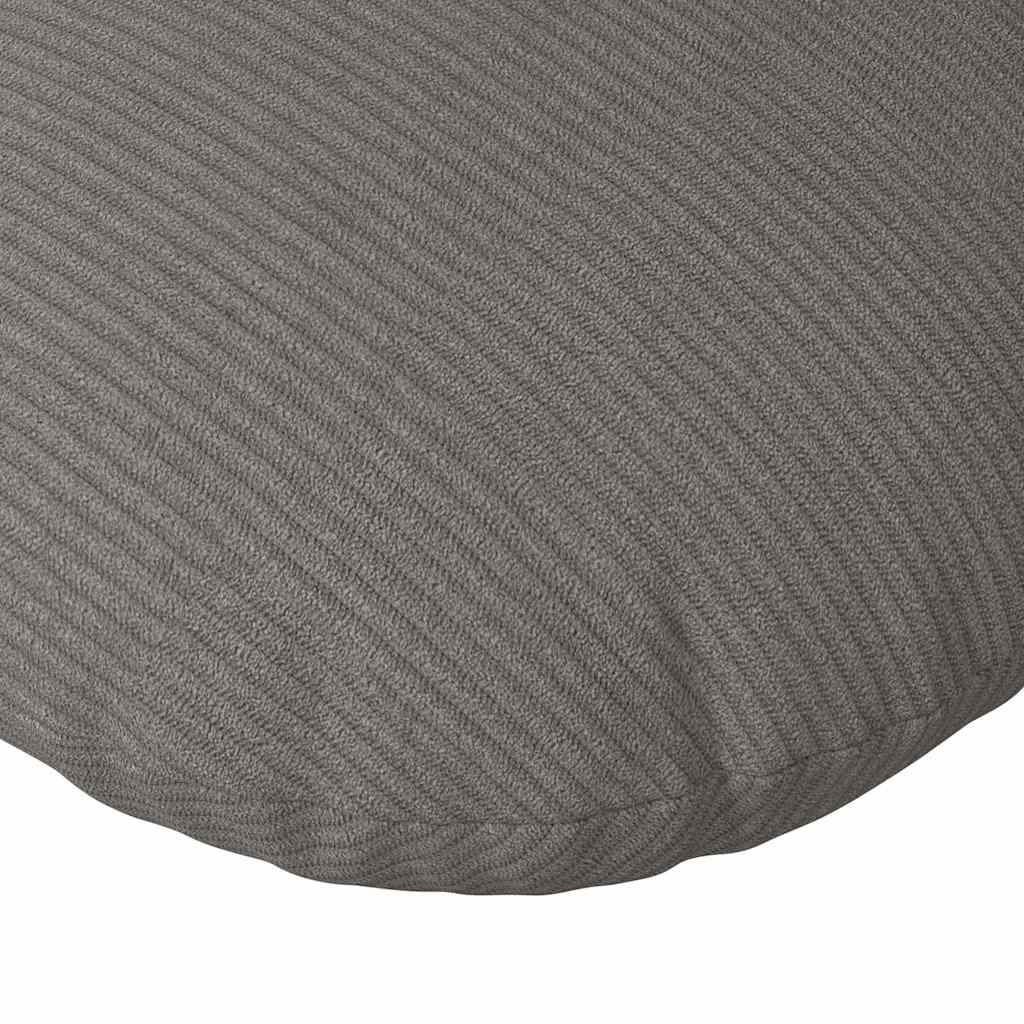 Sitzkissen 2 stk. Cordstoff Hellgrau Ø 40 cm