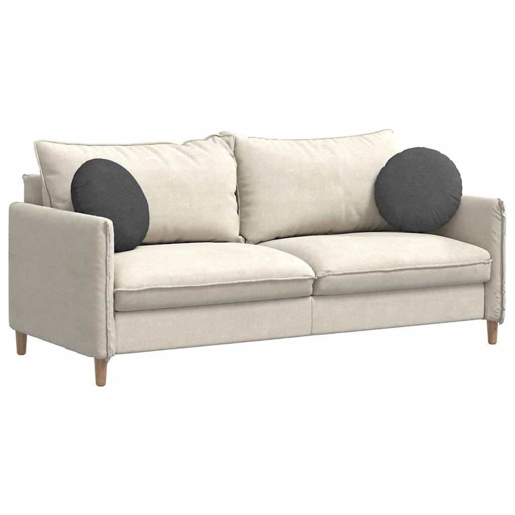 Sitzkissen 2 stk. Cordstoff Dunkelgrau Ø 40 cm