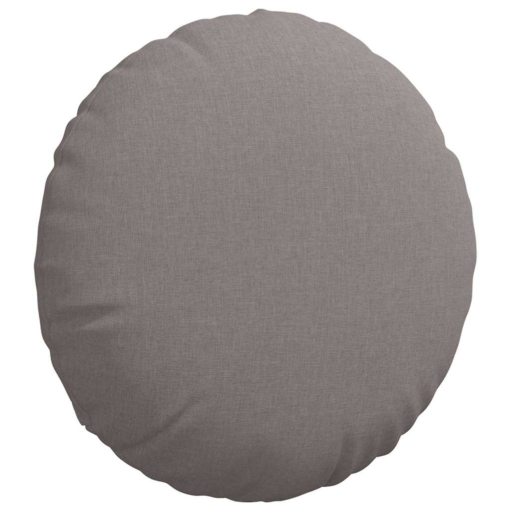 Sitzkissen 2 stk. Stoff Taupe Ø50 x 19 cm