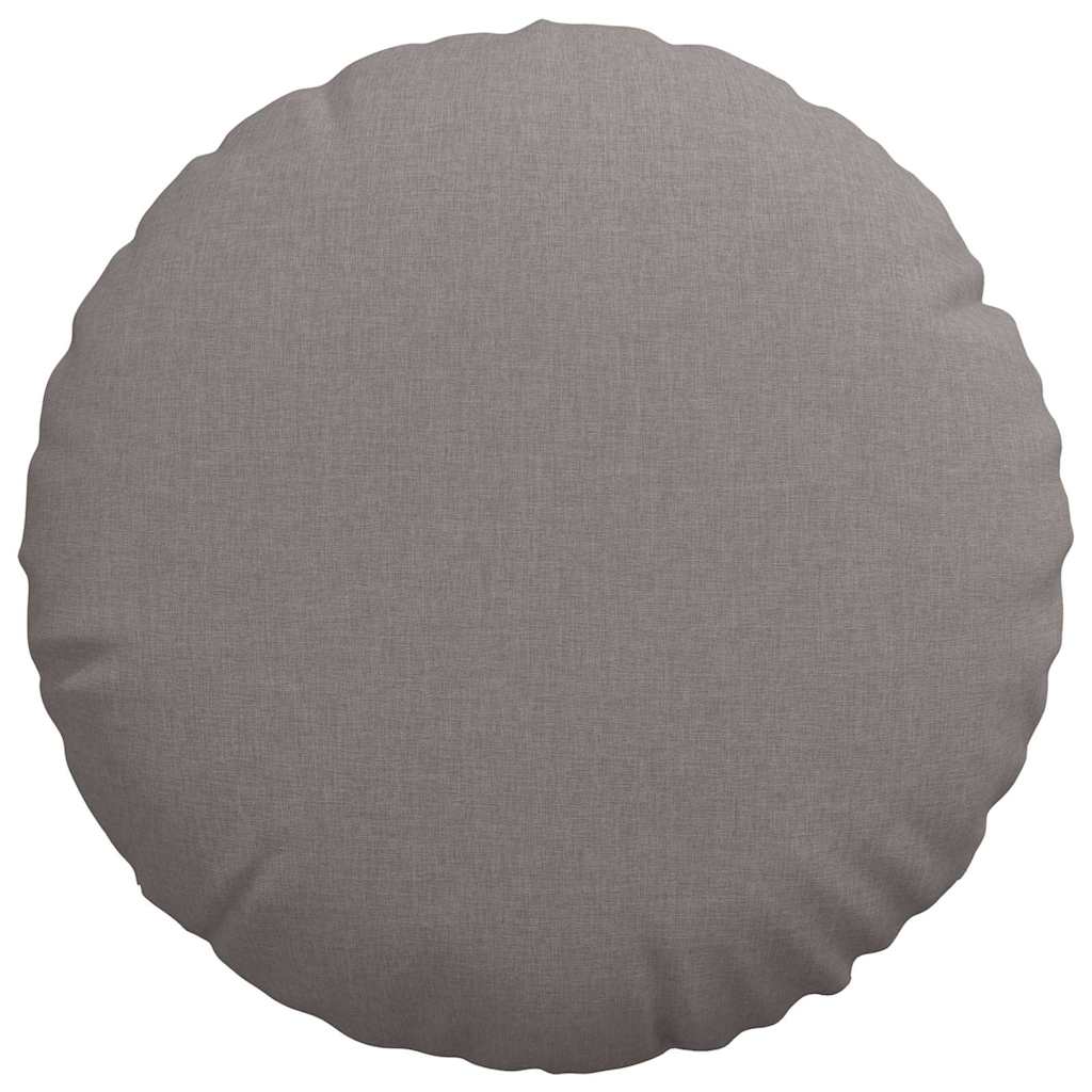 Sitzkissen 2 stk. Stoff Taupe Ø50 x 19 cm