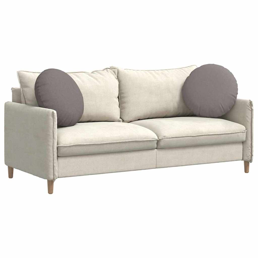 Sitzkissen 2 stk. Stoff Taupe Ø50 x 19 cm
