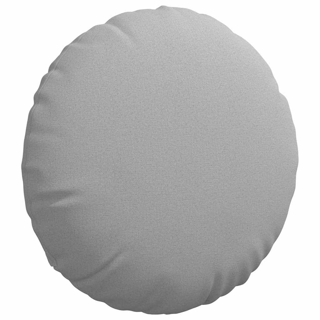Sitzkissen 2 stk. Stoff Wolkengrau Ø50 x 19 cm