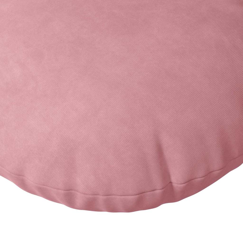 Sitzkissen 2 stk. Samt Rosa Ø50 x 19 cm