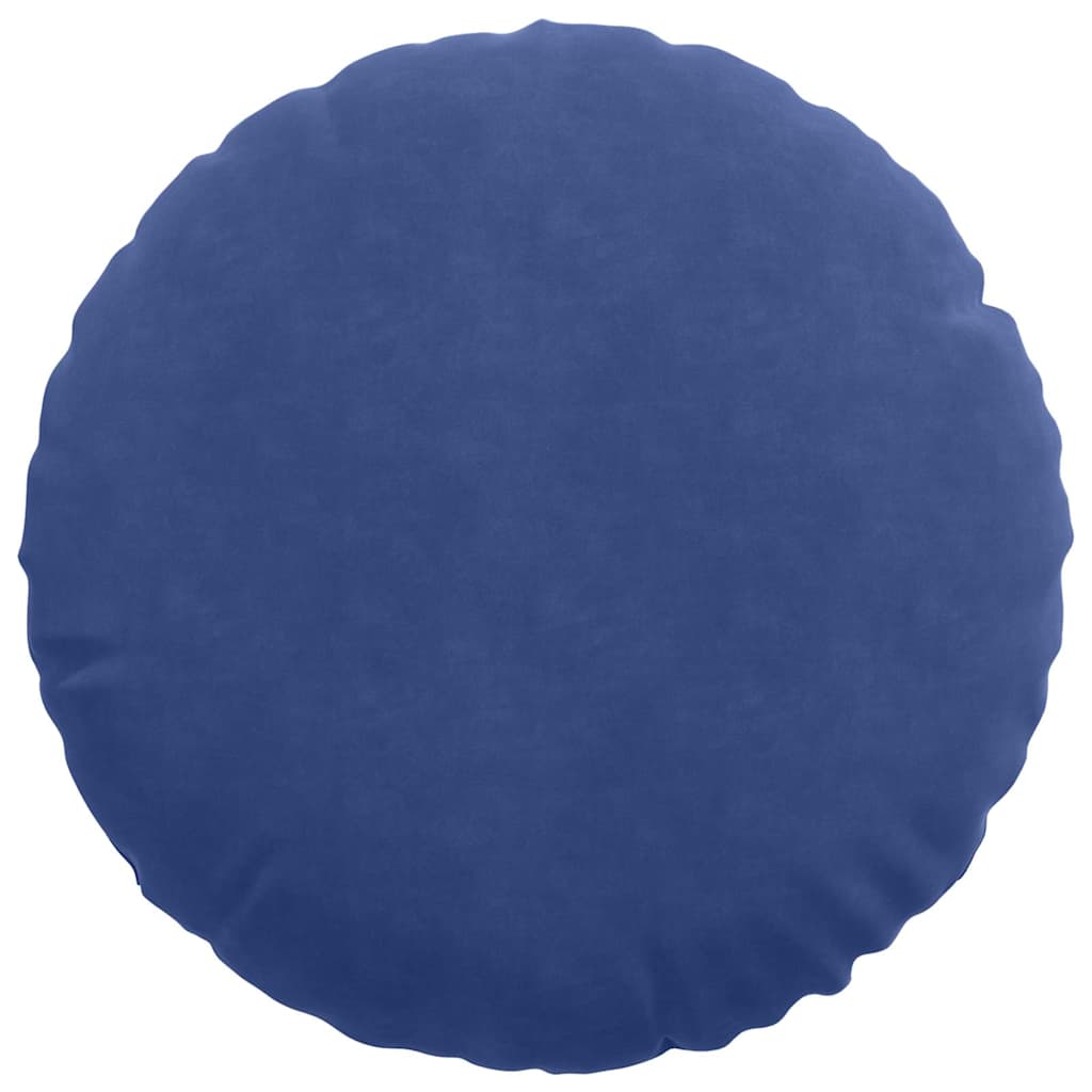 Sitzkissen 2 stk. Samt Polizeiblau Ø50 x 19 cm
