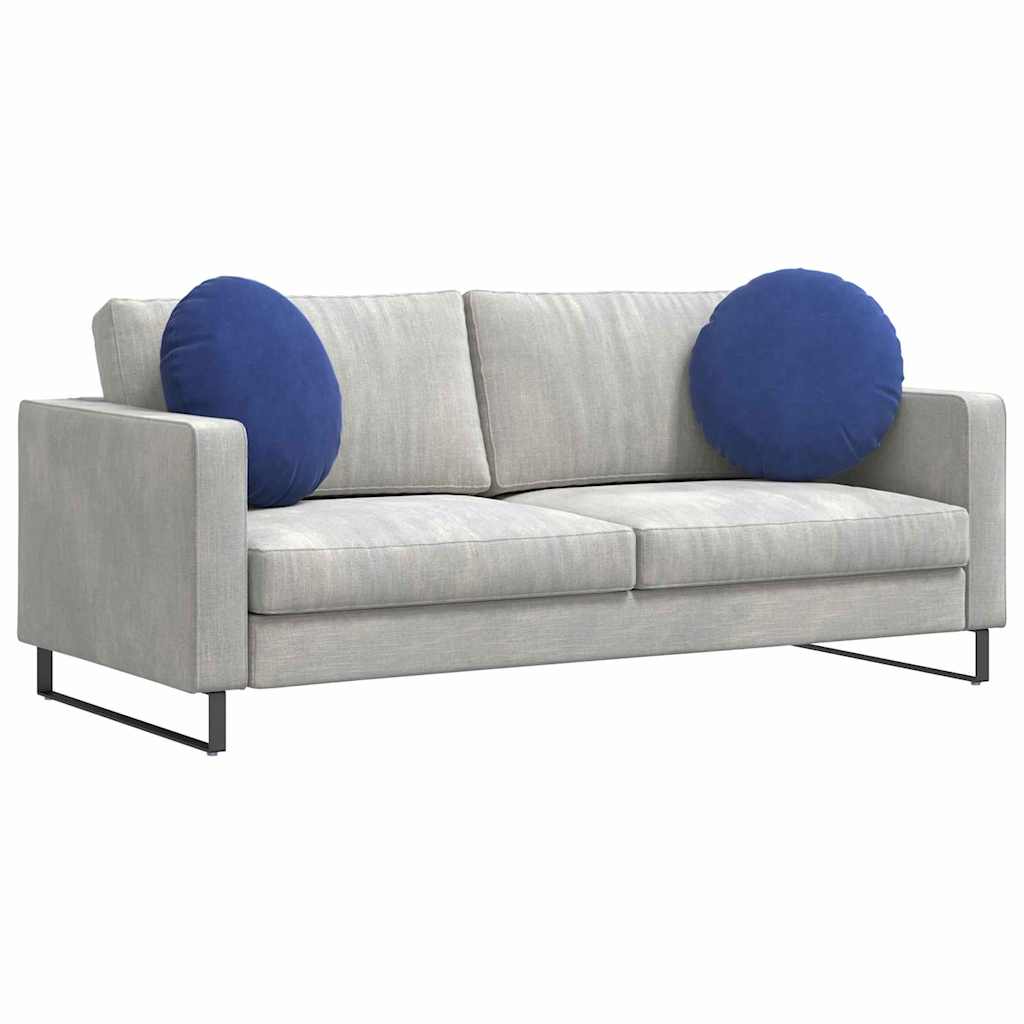 Sitzkissen 2 stk. Samt Polizeiblau Ø50 x 19 cm