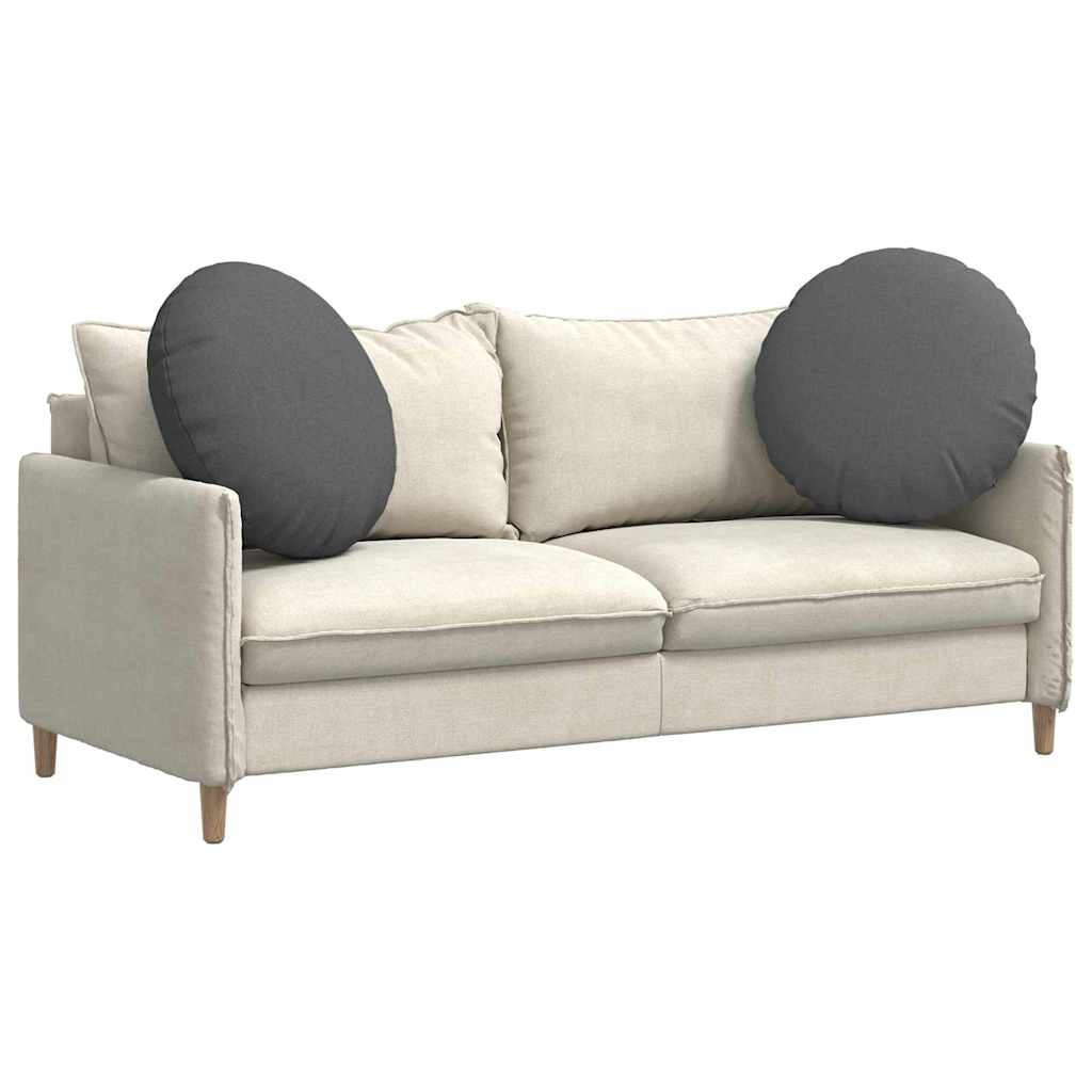 Sitzkissen 2 stk. Stoff Dunkelgrau Ø60 x 21 cm