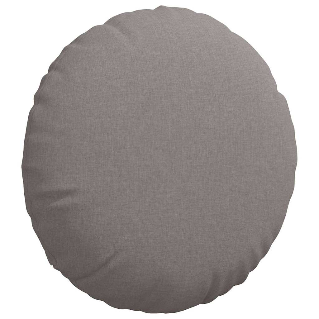 Sitzkissen 2 stk. Stoff Taupe Ø60 x 21 cm