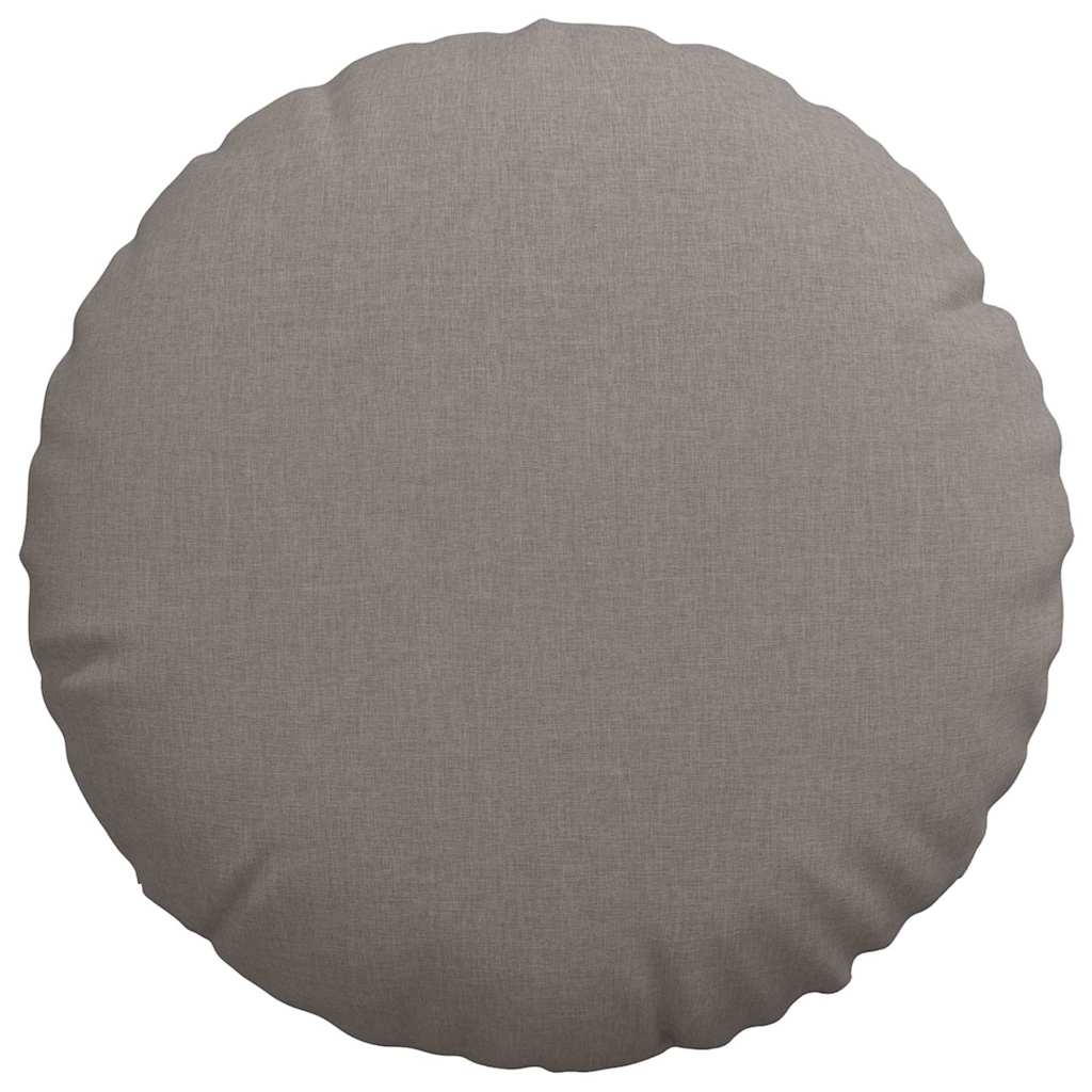 Sitzkissen 2 stk. Stoff Taupe Ø60 x 21 cm