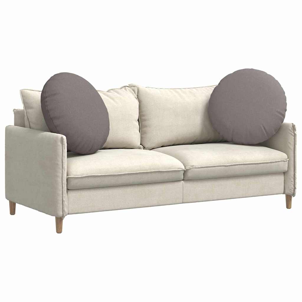 Sitzkissen 2 stk. Stoff Taupe Ø60 x 21 cm