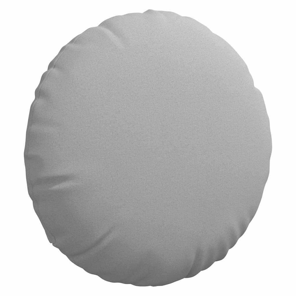 Sitzkissen 2 stk. Stoff Wolkengrau Ø60 x 21 cm