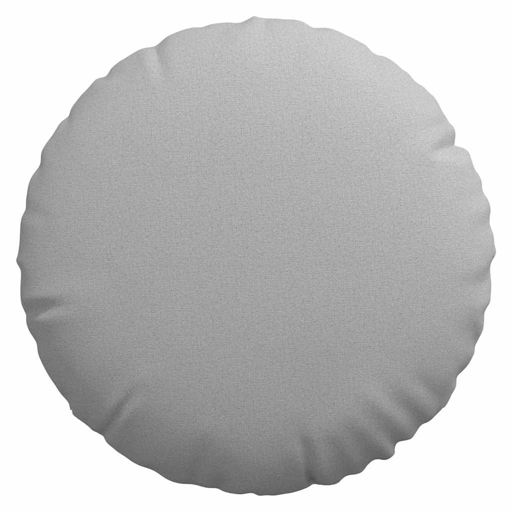 Sitzkissen 2 stk. Stoff Wolkengrau Ø60 x 21 cm