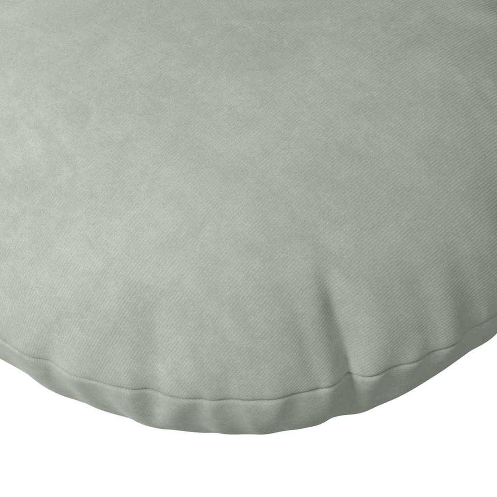 Sitzkissen 2 stk. Samt Hellgrau Ø60 x 21 cm
