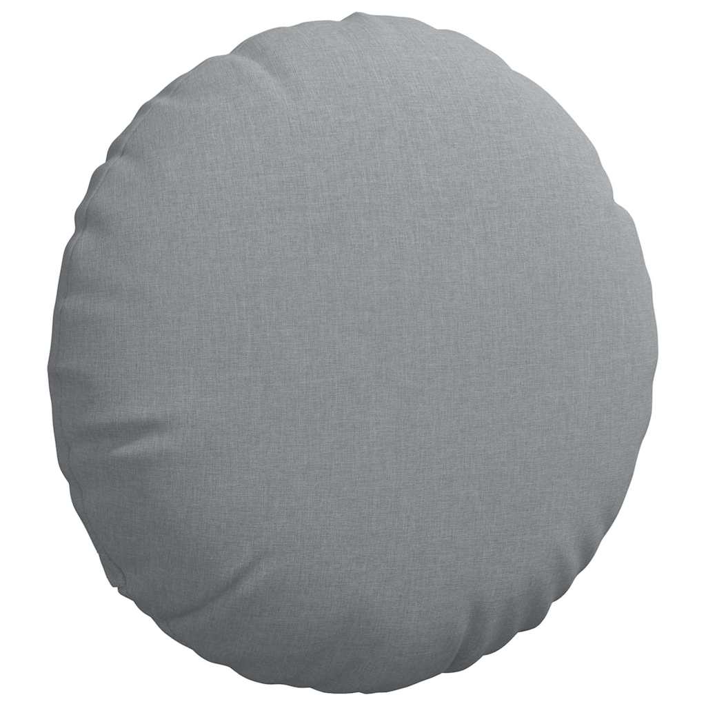 Sitzkissen 2 stk. Stoff Hellgrau Ø80 x 29 cm