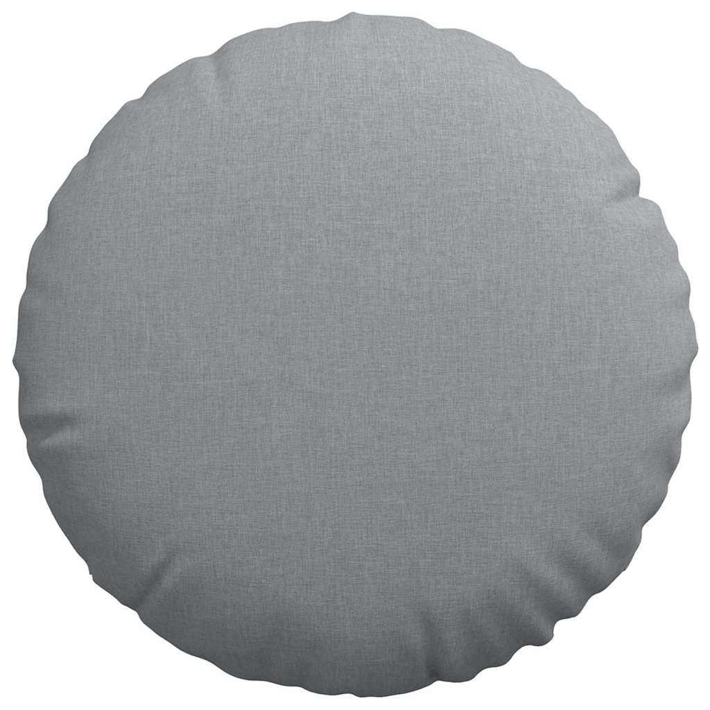 Sitzkissen 2 stk. Stoff Hellgrau Ø80 x 29 cm