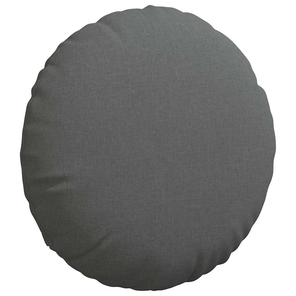 Sitzkissen 2 stk. Stoff Dunkelgrau Ø80 x 29 cm