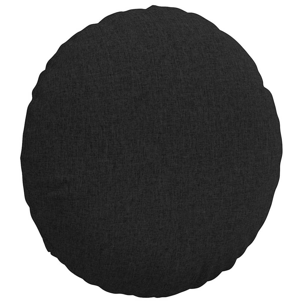 Sitzkissen 2 stk. Stoff Schwarz Ø80 x 29 cm
