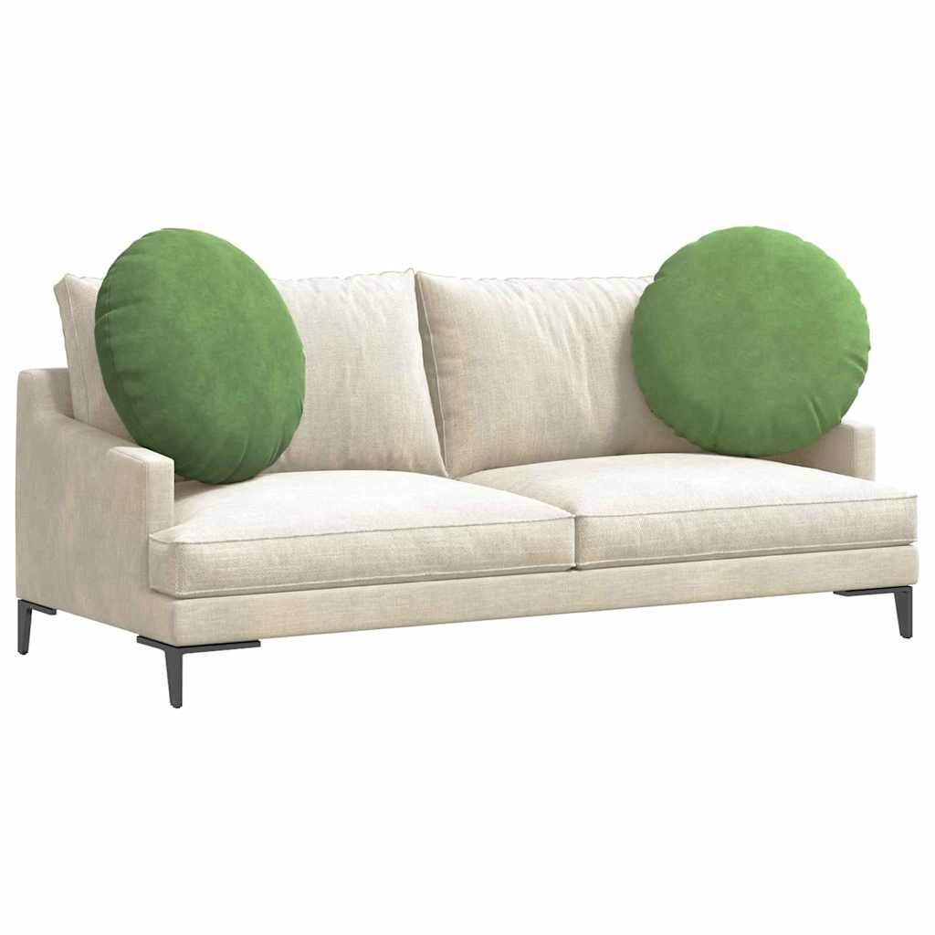 Sitzkissen 2 pcs Hellgrün Ø 80 x 29 cm Samt