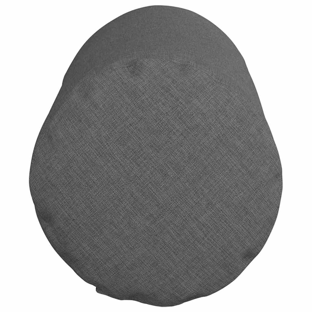 Bolsterkissen 2 Stk. Stoff Dunkelgrau Ø 15 x 40 cm