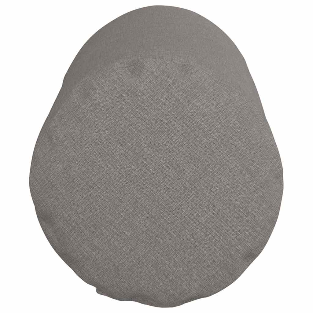 Bolsterkissen 2 Stk. Stoff Taupe Ø 15 x 40 cm